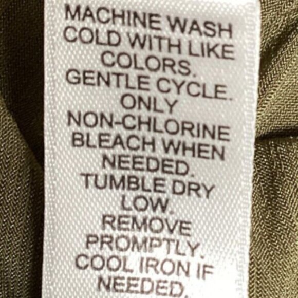 Cato Ruched Drop Waist Dolman Sleeve Tee Top Sz M Green #115P - Picture 8 of 8